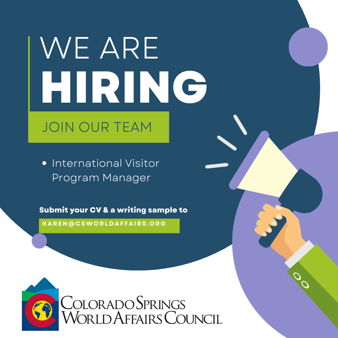 Exciting Opportunity: Hiring International Visitor Program Manager