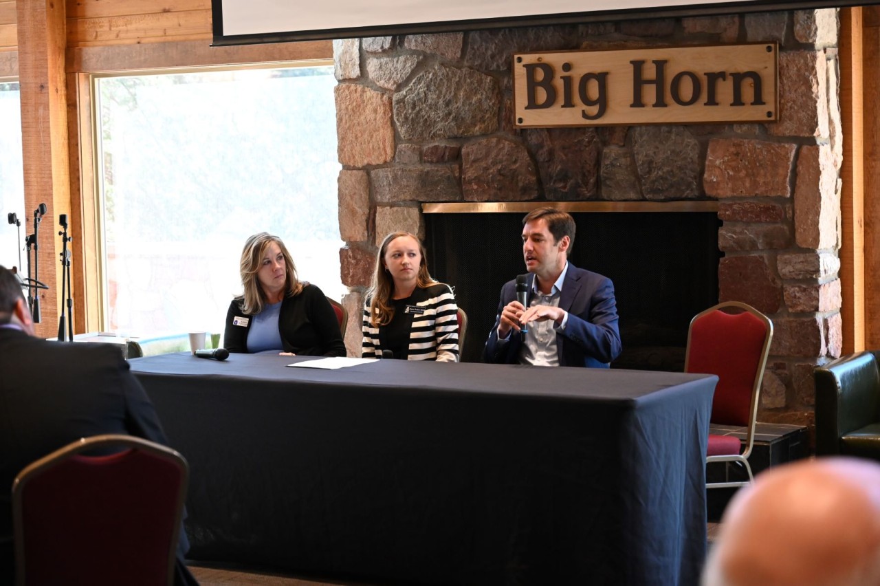 Panel of CSWAC Emeritus Board Member and former Executive Director Karen Burghart, Development Director at The Pioneers Museum Diane Stine, and Executive Director of WorldDenver John Krieger.